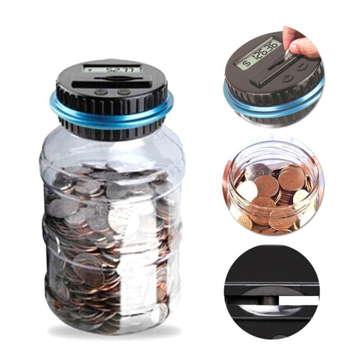 Digital Coin Counting Bank with Automatic Counter and Lcd Display for Atm