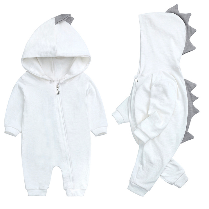 Adorable Baby Onesie with Dinosaur Hood - DinoDream Onesie