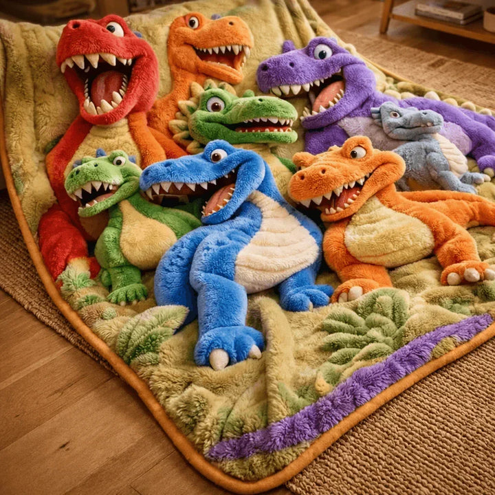 Dino Dream Blanket – Ultra Cosy & Playful Comfort