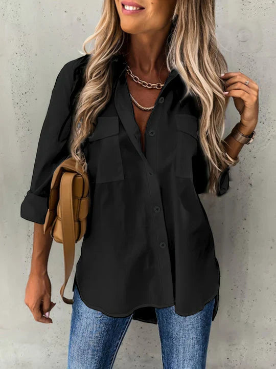 Women’s Button-Up Blouse with Effortless Elegance