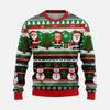 Men's Christmas Sweater with Winter Landscape Print
