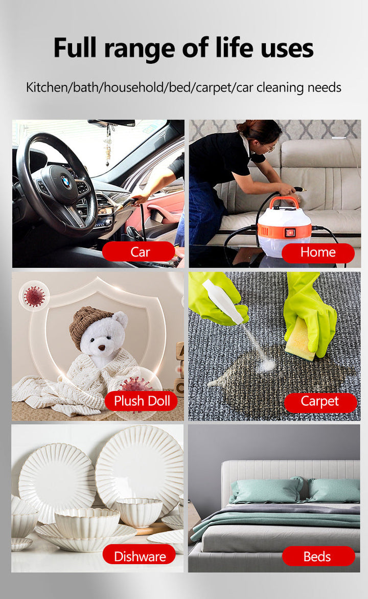 2800W HIGH-PRESSURE STEAM CLEANER - APPLIANCE FOR KITCHEN AND CAR