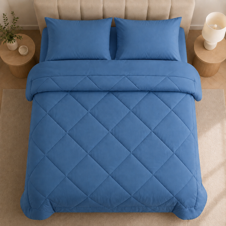 2-in-1 Quilted Duvet – No Duvet Cover Needed