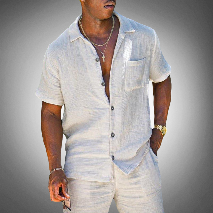 Two-Piece Men's Linen Set
