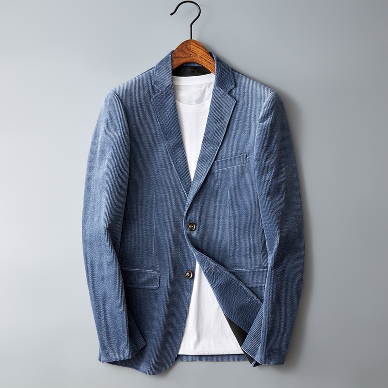 Elegant Men's Corduroy Blazer - Vincent