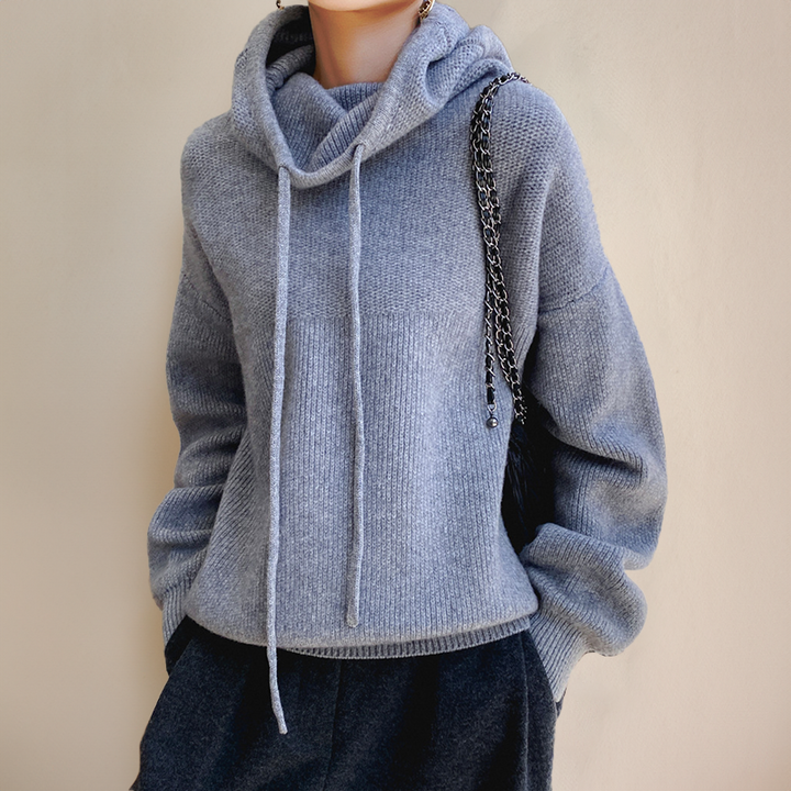 Merino Wool Women's Roll Neck Sweater - Lena