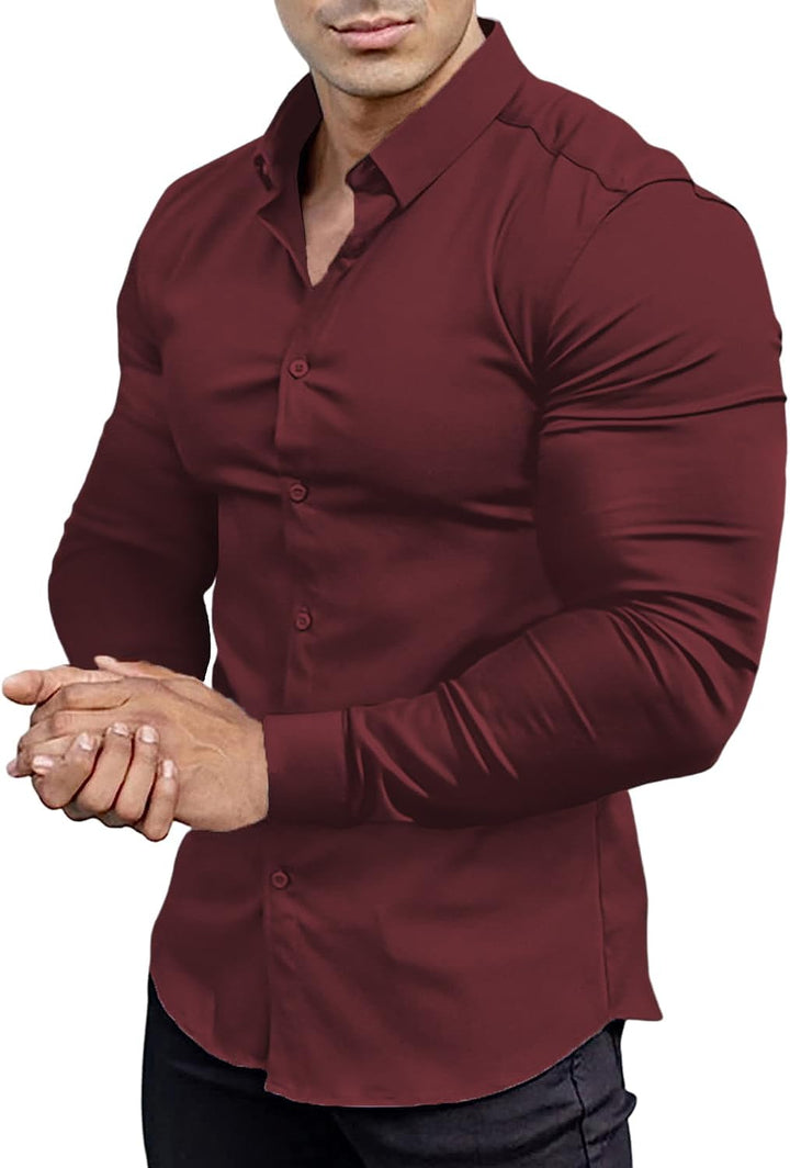 Men's Slim-Fit Wrinkle-Free Shirt for Spring 2026 – David