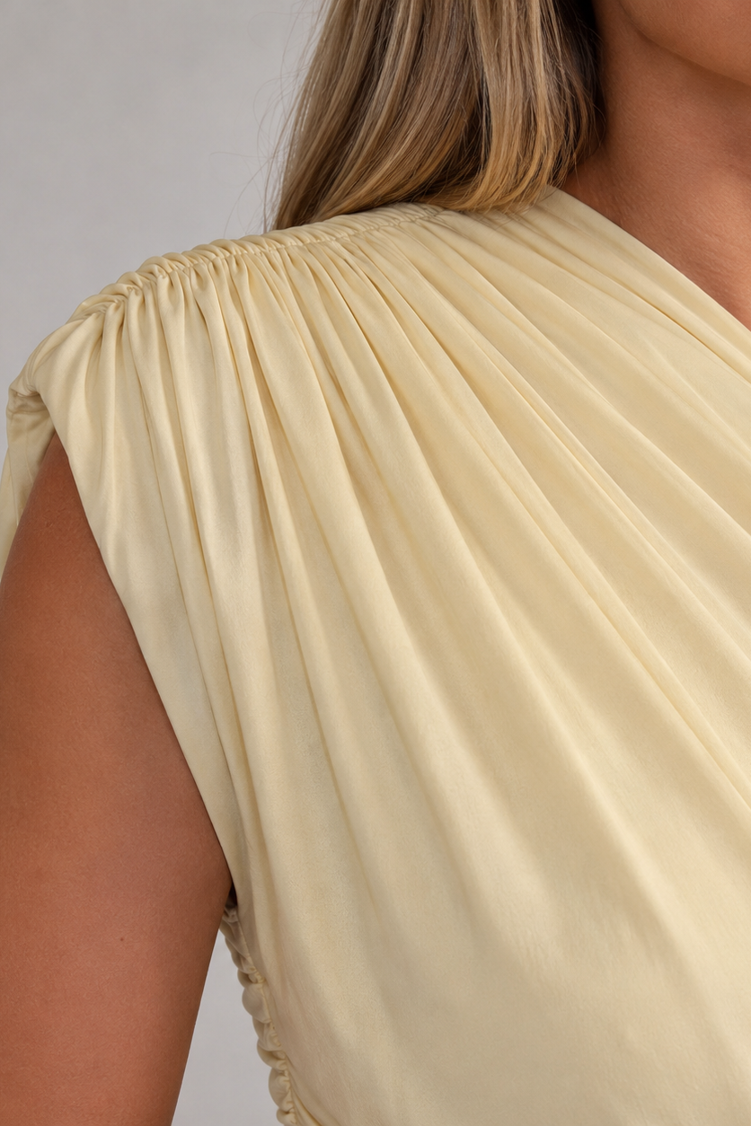Asymmetric Maternity Maxi Dress for Wedding Guests and Occasion Wear