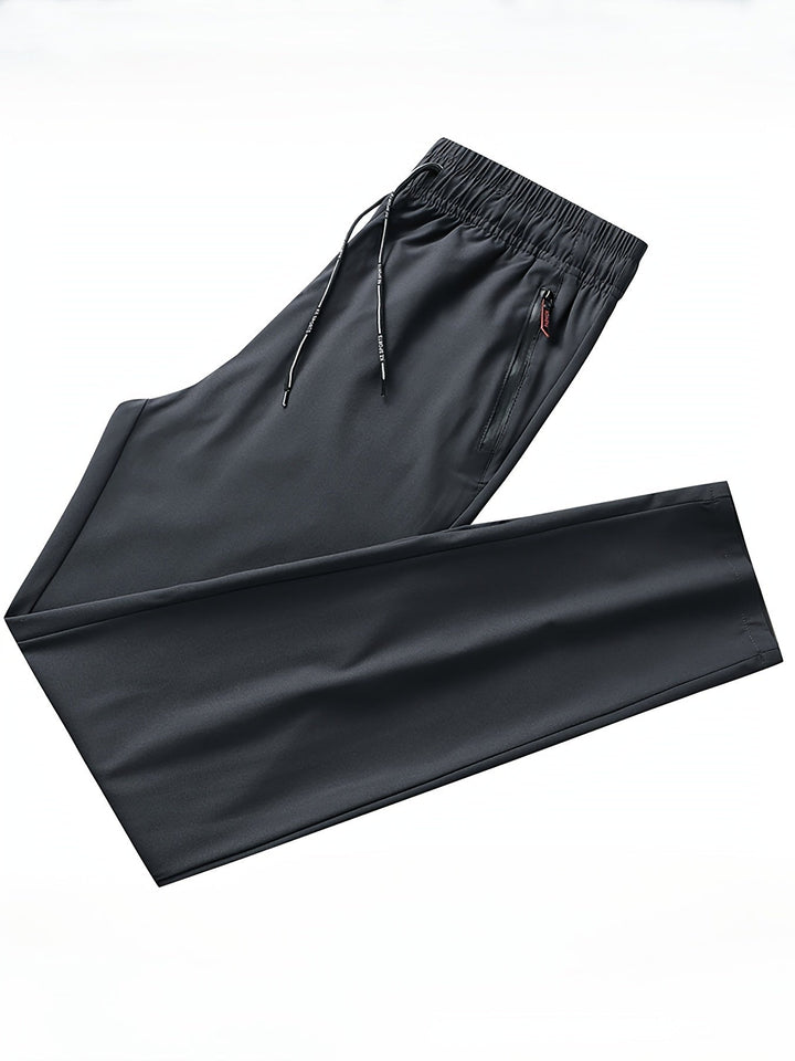 Plain Joggers with Zip Details - Milan
