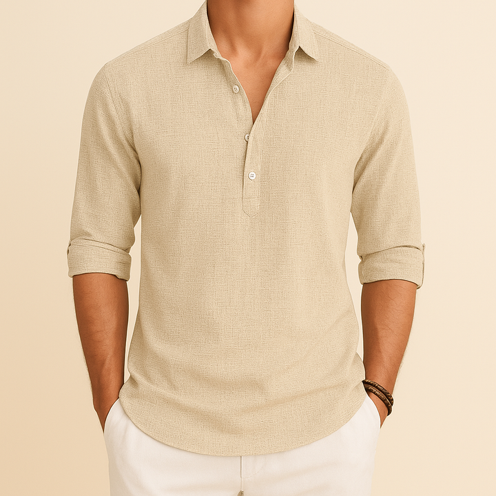 Men’s Loose Long Sleeve Casual Shirt