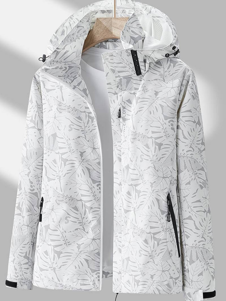 Women's Waterproof and Windproof Jacket with Hood – Casual, Protective for Outdoor Activities