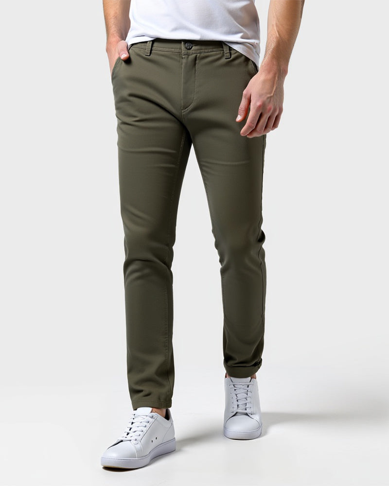 Men's slim-fit chinos for everyday and the office