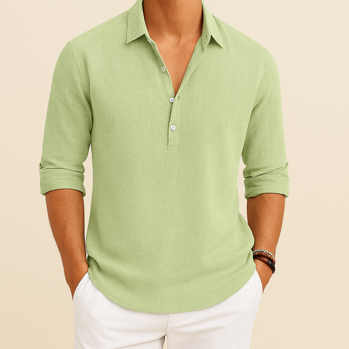 Men’s Loose Long Sleeve Casual Shirt