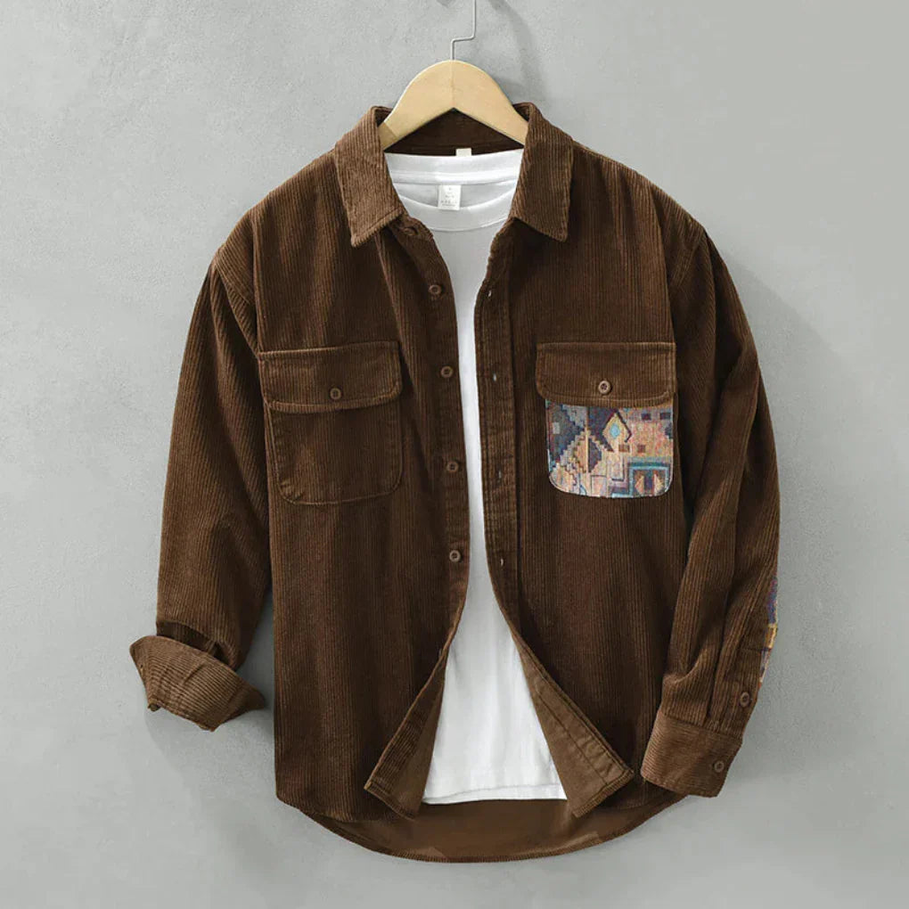 Men's Vintage Long Sleeved Shirt - Classic Style with Timeless Appeal