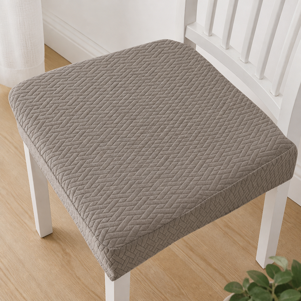 Waterproof Stretch Woven Chair Covers, Non-Slip Jacquard Polyester