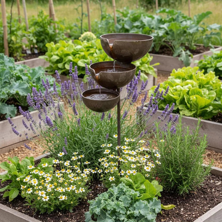 Rain Collector Bird Bath - Natural Water Source for Birds & Bees