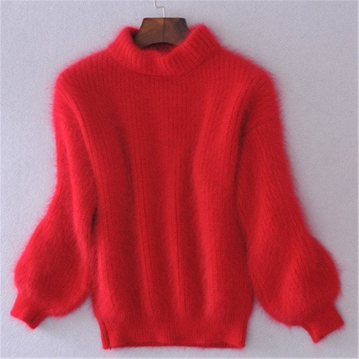 Mohair-Blend Turtleneck Sweater