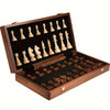 EchelonMaster Wooden Chess Board | Handcrafted Walnut Chess Board with High-Quality Playing Pieces