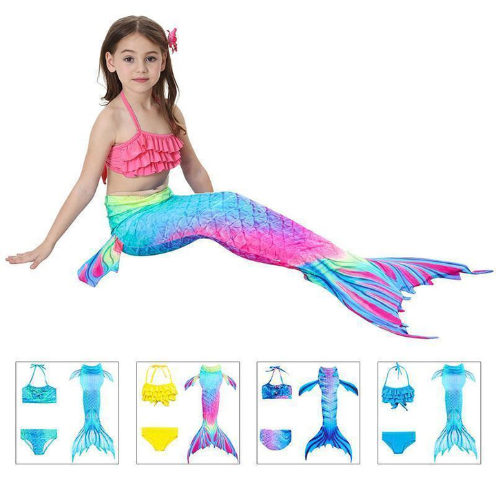 Mermaid Swimsuit for Children - Princess Bikini Set