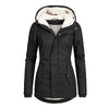 Fleece-Lined Parka with Hood for Women