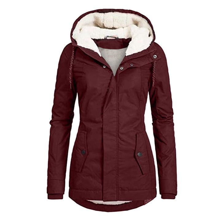 Fleece-Lined Parka with Hood for Women