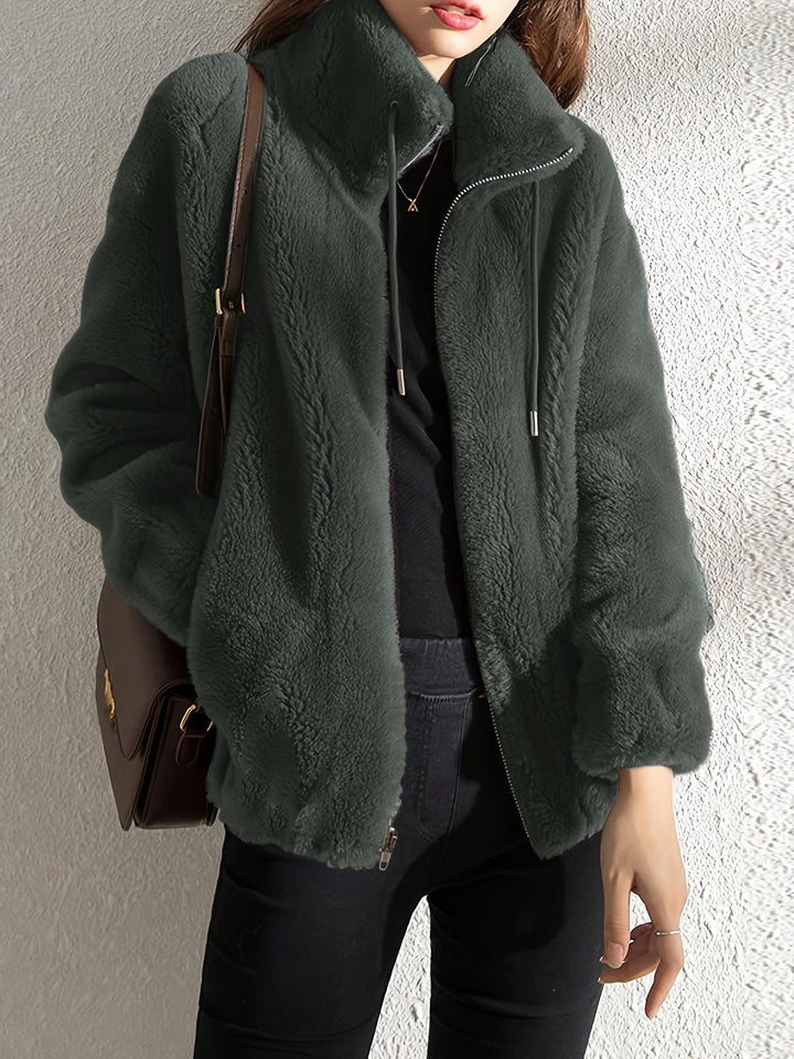 Fleece Jacket with Zip-Up for Women