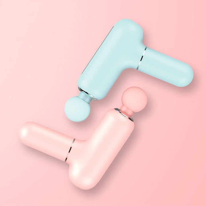 Mini Handheld Deep Tissue Massage Gun with Four Interchangeable Heads and Portable Cordless Design