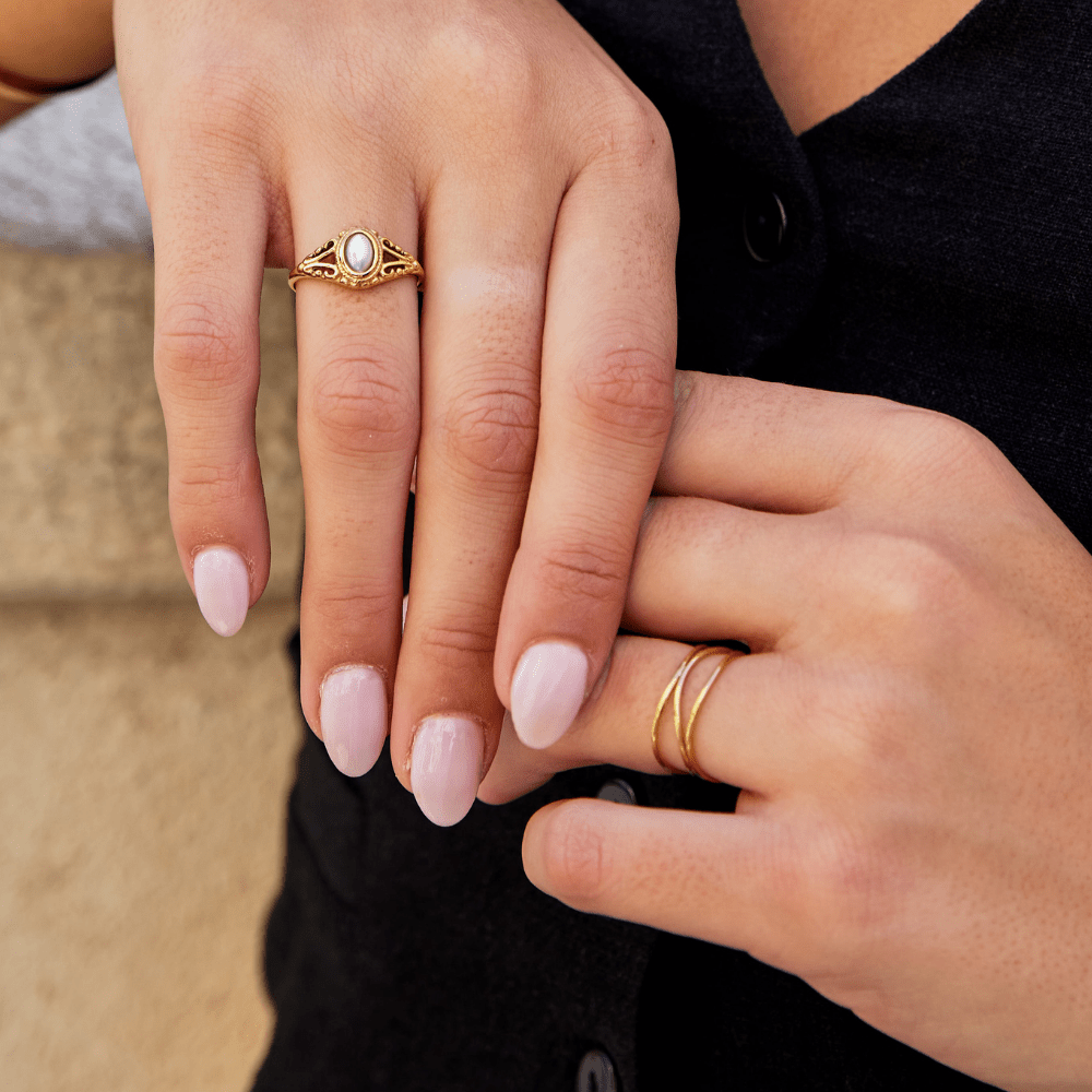 Gold Infinity Hoop Ring