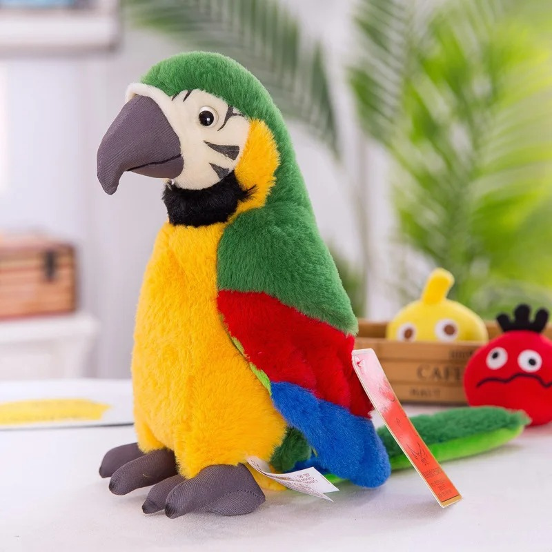 The Talking Parrot Soft Toy - Squawkie