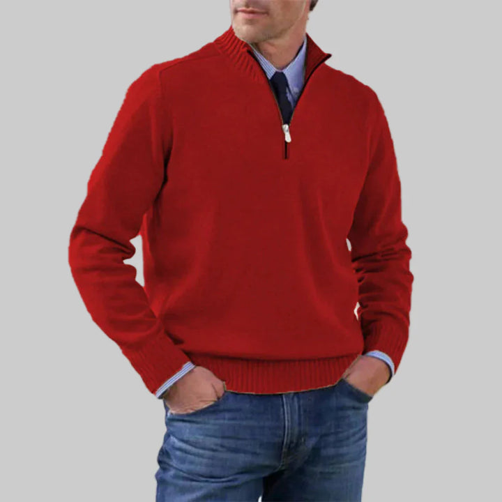 Men’s Half-Zip Sweater – Layered Style with Seasonal Appeal