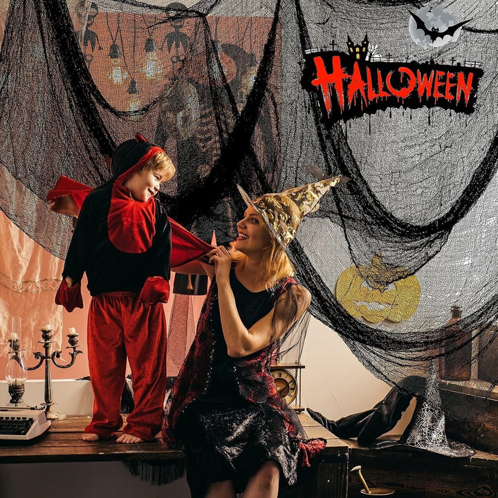 Halloween Creepy Cloth Gauze Stretchable Fabric for Indoor Outdoor Decoration