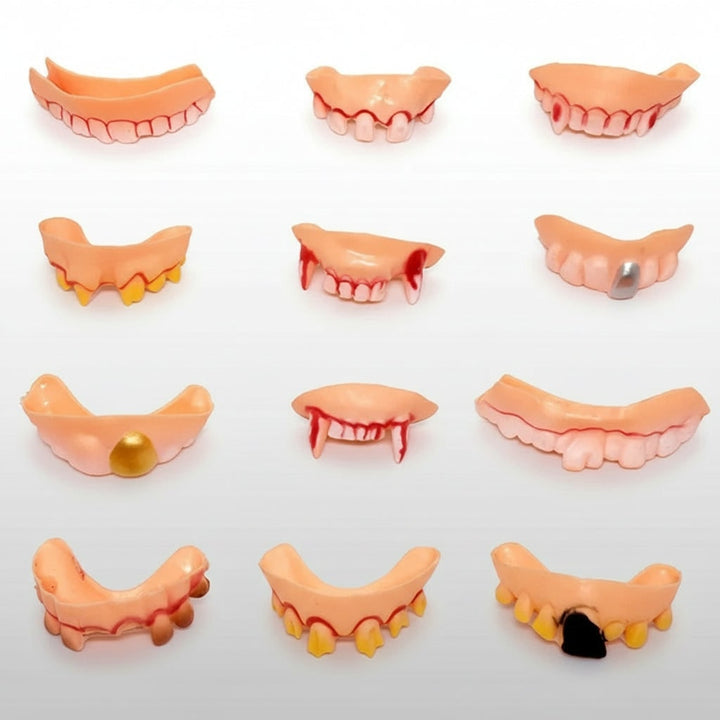 Halloween Fake Teeth Partials with Multiple Options for Vampire Fangs Party Costume