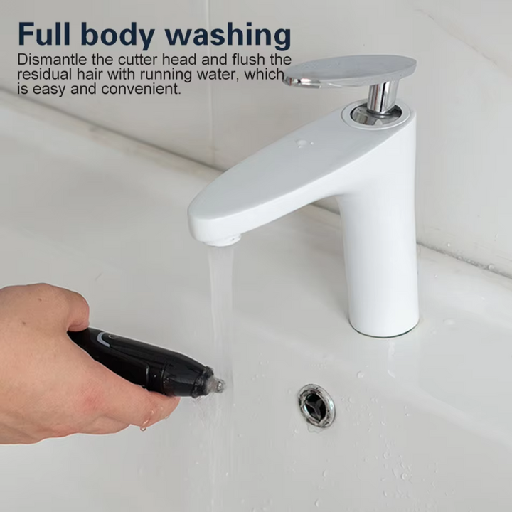 Rechargeable Nose and Ear Trimmer - Painless Facial Grooming
