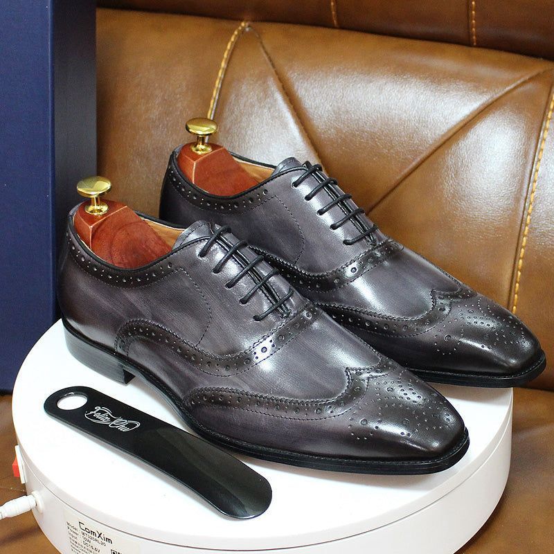 Handmade Men's Leather Oxford Shoes – Valentin