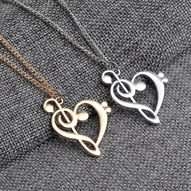 Musical Heart Necklace