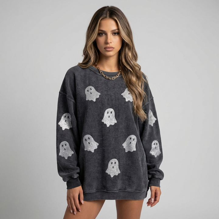 Women’s Oversized Graphic Crewneck Sweatshirt
