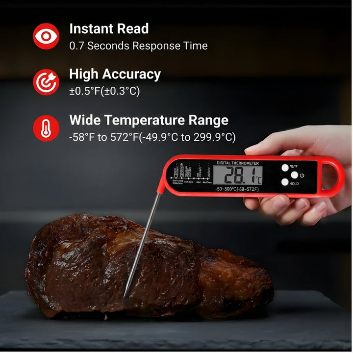 Instant-Read Digital Meat Thermometer