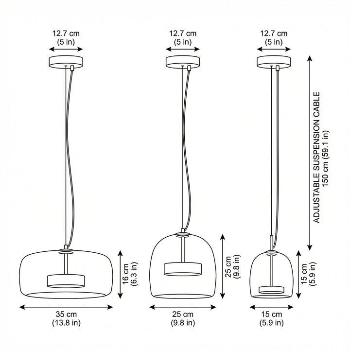 Astrid - Modern Nordic Glass Pendant Light