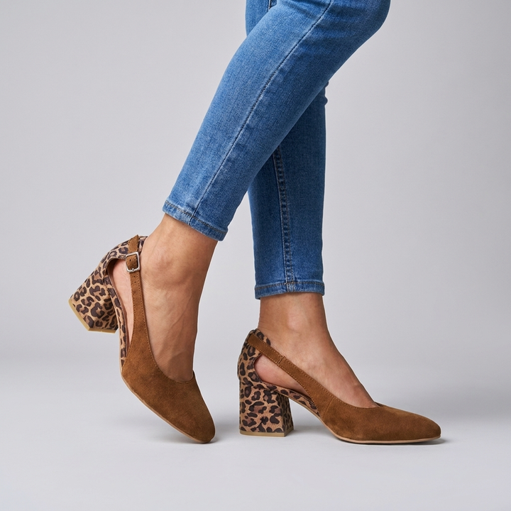 Block Heel Slingback Pumps — Bring Effortless Chic to Smart Outfits