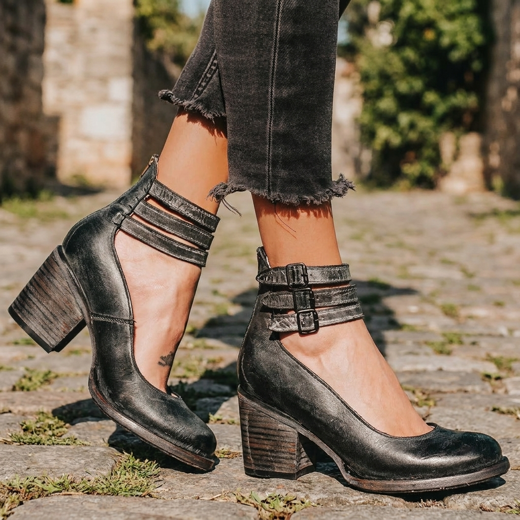 Women's Elegant Buckle Strap Heels