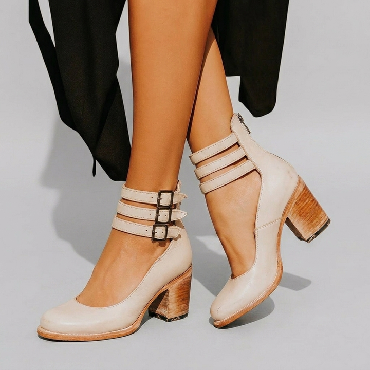 Women's Elegant Buckle Strap Heels