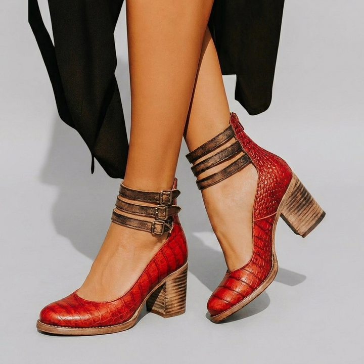 Women's Elegant Buckle Strap Heels
