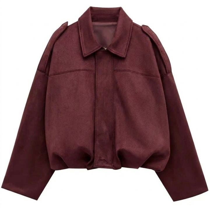 Cropped Zip-Up Bomber Jacket – Stylish Everyday Layer