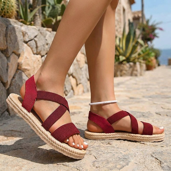 Woven Sandals – Chic Strappy Flats