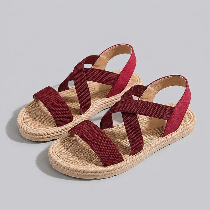 Woven Sandals – Chic Strappy Flats