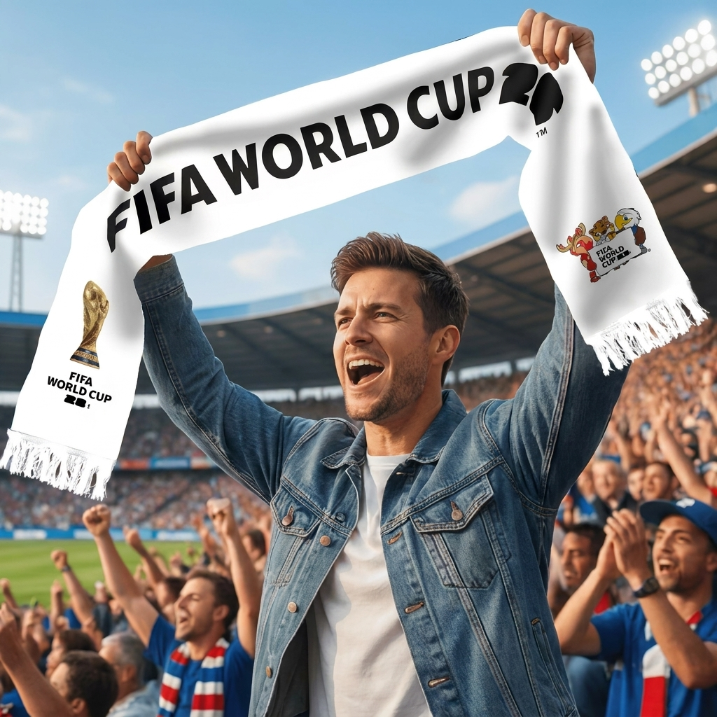 USA and Canada Football Celebration Scarf