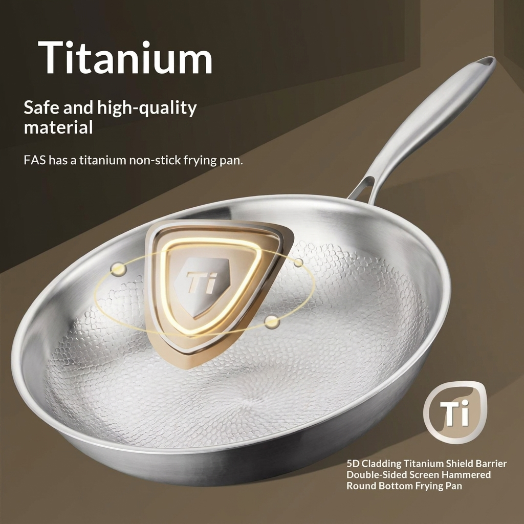 Hammered Flat-Bottom Wok Pan