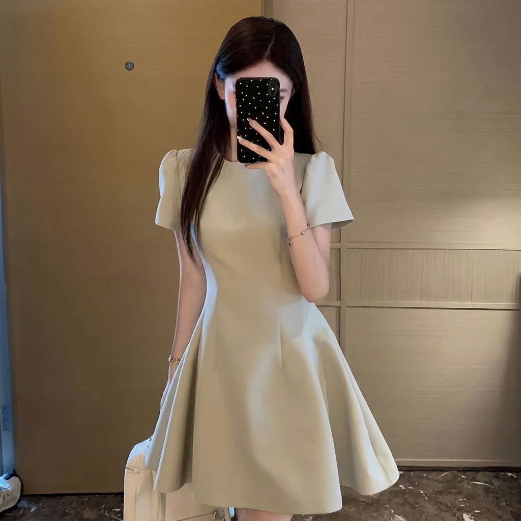 Women's Elegant Short-sleeve Dress