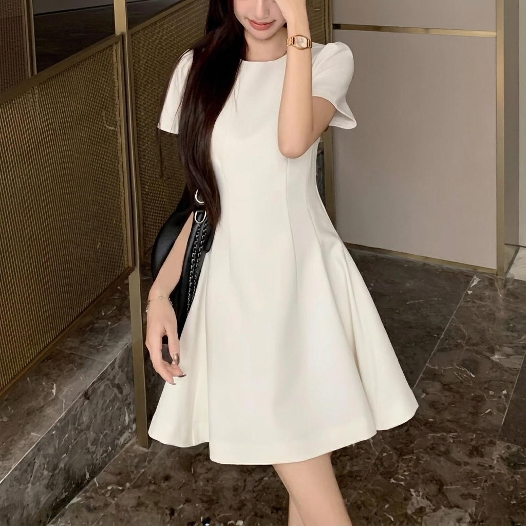 Women's Elegant Short-sleeve Dress