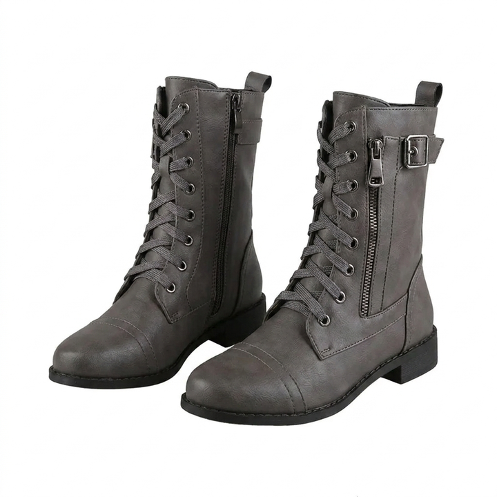 Women’s Wide-Fit Leather High-Top Boots